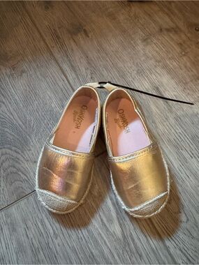 OshKosh B'gosh Gold Metallic Toddler
Slip-On Espadrille Shoes